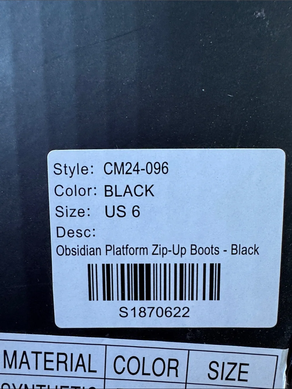 Dolls Kill Black Platform Combat Boots - Brand New in Box